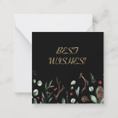 Winterurlaubskarte Mitteilungskarte (Rückseite)