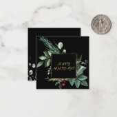 Winterurlaubskarte Mitteilungskarte (Vorderseite/Rückseite Beispiel)