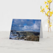 Winterurlaubskarte Ullscarf und Skiddaw Karte (Gelbe Blume)