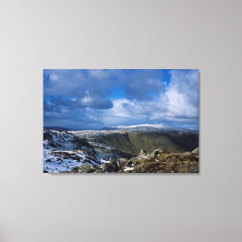 Winterurlaubskarte Ullscarf und Skiddaw Leinwanddruck