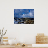 Winterurlaubskarte Ullscarf und Skiddaw Poster (Küche)