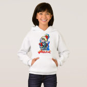 Winterurlaubsmädchen Hoodie (Vorne ganz)