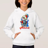 Winterurlaubsmädchen Hoodie (Vorderseite)