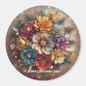 "Winterurlaubsmagie" Magnet (Vorne)