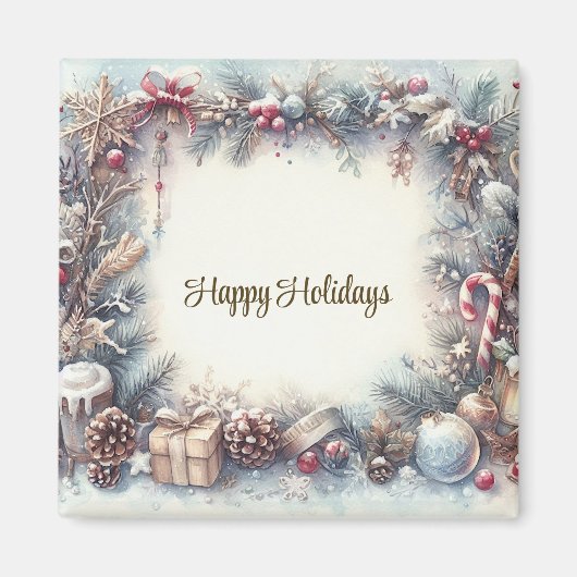 Winterurlaubsmagnet Magnet (Vorne)