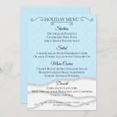 Winterurlaubsmenü zum Herunterladen Einladung (Vorne/Hinten)