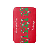 Winterurlaubsnomaden Weihnachtsbaume Thunder_Cove Badematte (Vorderseite Vertikal)