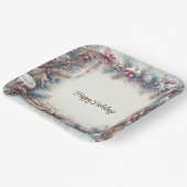 Winterurlaubspapierplatte Pappteller (Gewinkelt)