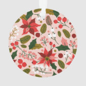 Winterurlaubsverzierung in Poinsettia Ornament (Rückseite)