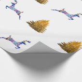 Winterurlaubswrapper Geschenkpapier (Ecke)