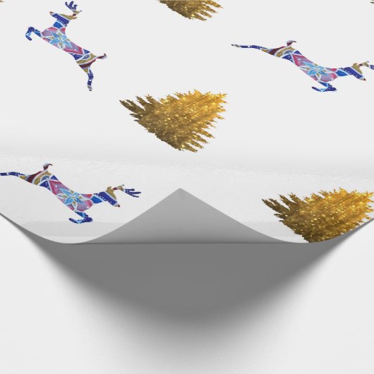 Winterurlaubswrapper Geschenkpapier (Ecke)