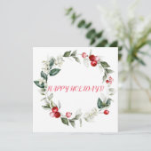 Winterurlaubszweige RED BERRY (Stehend Vorderseite)