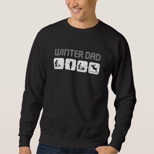 Wintervater Schneeballgebläse gefrieren Sweatshirt (Vorderseite)