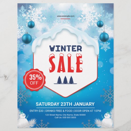 Winterverkaufsflyer Flyer (Vorne)