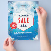 Winterverkaufsflyer Flyer (Hand)