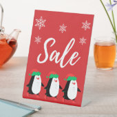 Winterverkaufssignaturtisch oben, Kleinmarkierung Sockelschild (In Situ)