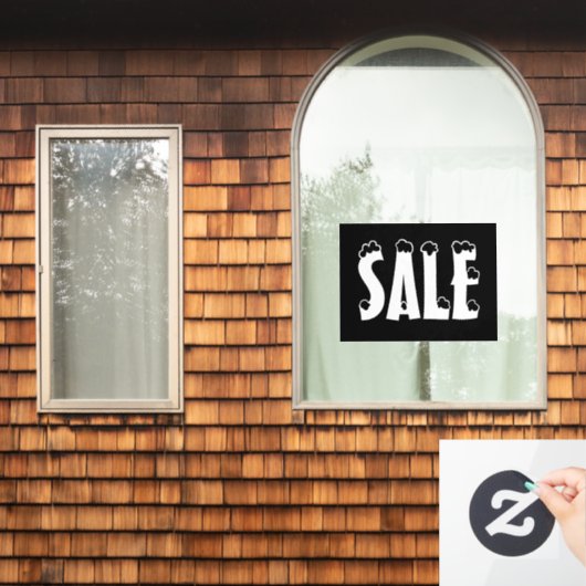 Winterverkaufszeichen, Einzelhandelsverkauf, Bouti Fensteraufkleber (Fenster Zuhause)