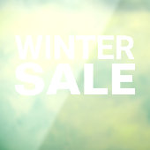 Winterverkaufszeichen Fensteraufkleber (Blatt 3)