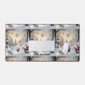 "Winterverzaubertes Land" Schreibtischunterlage (Tastatur & Maus)