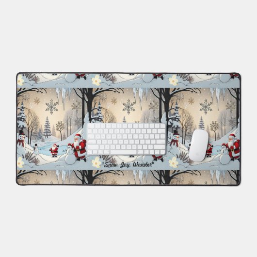 "Winterverzaubertes Land" Schreibtischunterlage (Tastatur & Maus)