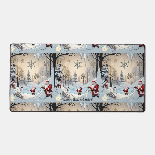 "Winterverzaubertes Land" Schreibtischunterlage (Vorderseite)