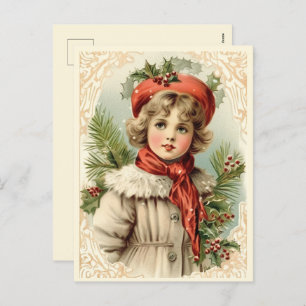 Winterverzauberung Feiertagspostkarte