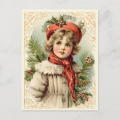 Winterverzauberung Feiertagspostkarte (Vorderseite)