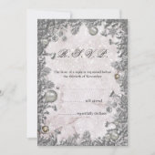 Winterverzauberung Weihnachts-Hochzeit RSVP Einladung (Vorderseite)