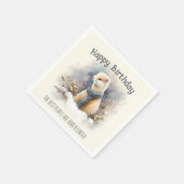 Wintervibes Ermine - Geburtstagsparty - Serviette (Ecke)