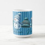 Wintervibes Snowmannschuhe saisonale Kaffeetasse (Mittel)