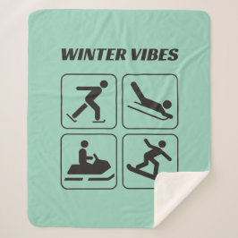 Wintervibes Sportspass Ikone Sherpa Blanket Sherpadecke
