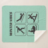 Wintervibes Sportspass Ikone Sherpa Blanket Sherpadecke (Vorderseite (Horizontal))