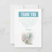 Wintervibes Wasserfarbenugel - Geburtstag Dankeskarte (Vorderseite)