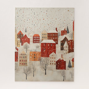 WINTERVILLAGE ART CHRISTMAS JIGSAW PUZZLE