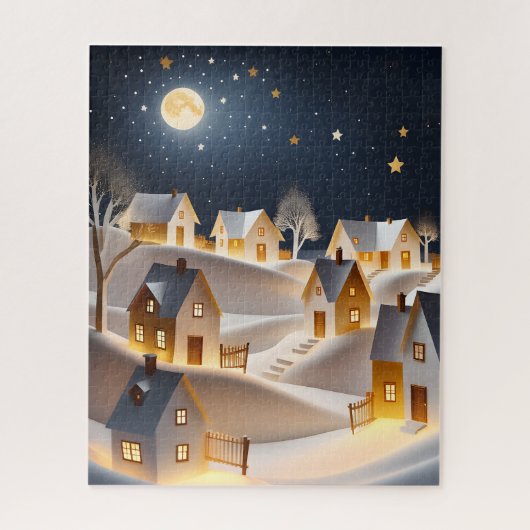WINTERVILLAGE ART CHRISTMAS JIGSAW PUZZLE (Vertikal)