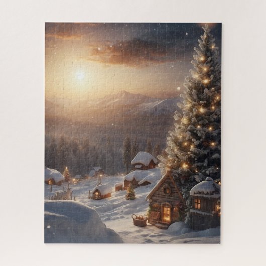 WINTERVILLAGE ART CHRISTMAS JIGSAW PUZZLE (Vertikal)