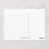 Wintervogel auf der Schneebrücke Postkarte (Rückseite)