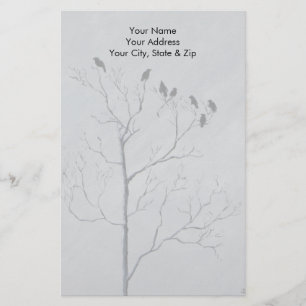 Wintervögel Briefpapier