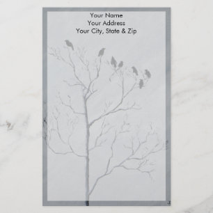 Wintervögel Briefpapier