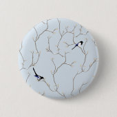 Wintervögel Button (Vorderseite)