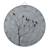 Wintervögel Dartscheibe (vorne)