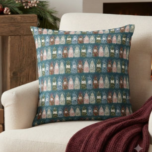 Wintervögel Dekorierte Bäume Geschenkpapier Kissen