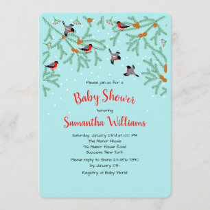 Wintervögel Einladung