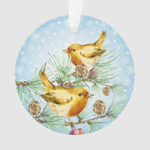 Wintervögel - Finch Ornament