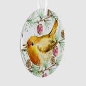 Wintervögel - Fink Ornament (Vorderseite)