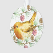 Wintervögel - Fink Ornament (Vorderseite)