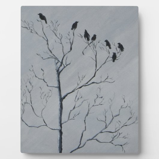 Wintervögel Fotoplatte (Vorderseite)