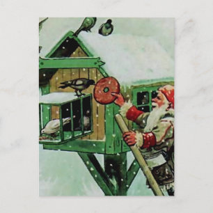 „Wintervögel füttern“ von Jenny Nystrom Postkarte