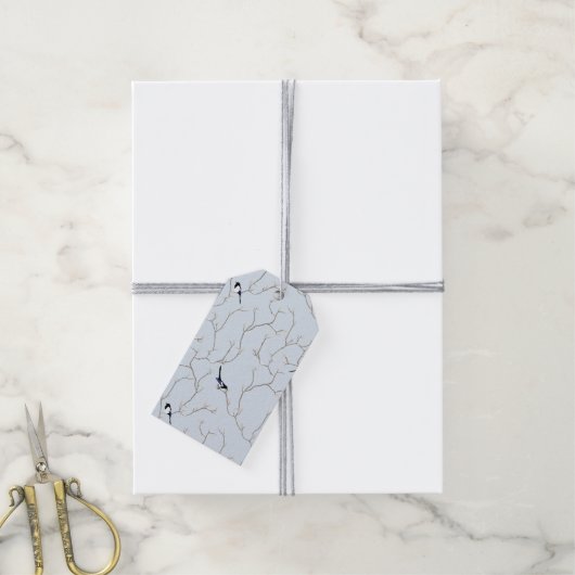 Wintervögel Geschenkanhänger (Mit Garn)