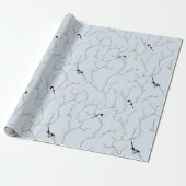Wintervögel Geschenkpapier (Ungerollt)